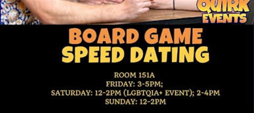 Board Game Speed Dating (LGBTQIA+ focused)
