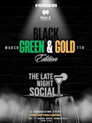 The Late Night Social-Black, Green & Gold Edition