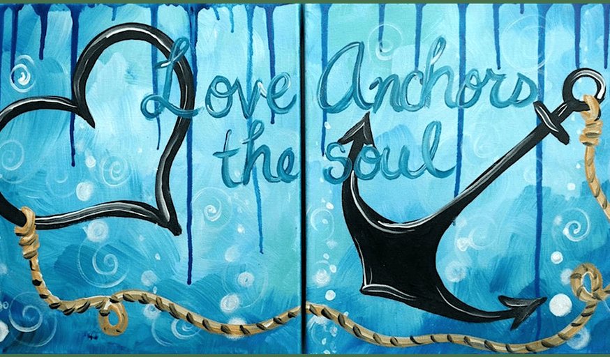 Anchored Love - Paint and Sip in Houston | Classpop!™
