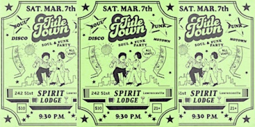 TITLE TOWN Soul & Funk Party at Spirit
