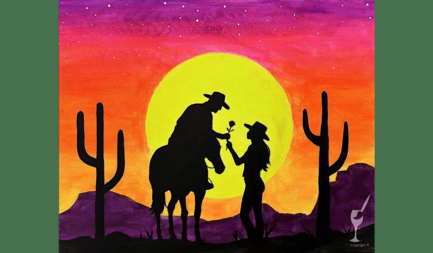 Western Love - Paint and Sip in Houston | Classpop!™