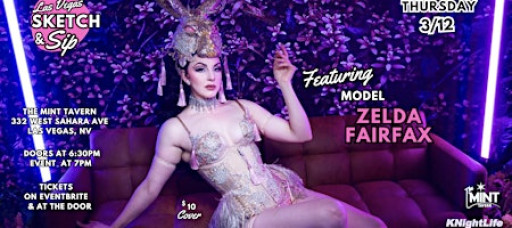 Las Vegas Sketch & Sip with Live Modeling by Zelda Fairfax!