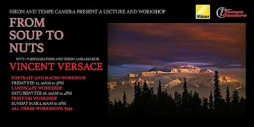 Photography Workshop "From Soup To Nuts" hosted by Nikon and Tempe Camera