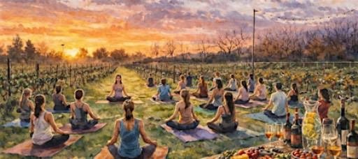 Stretch N' Sip: Yoga Among the Vines by Kaylee