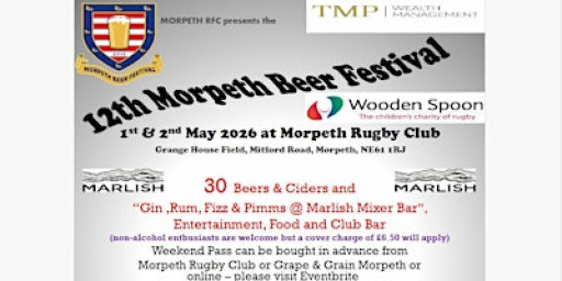 12th Morpeth Beer Festival - 2 Day Pass